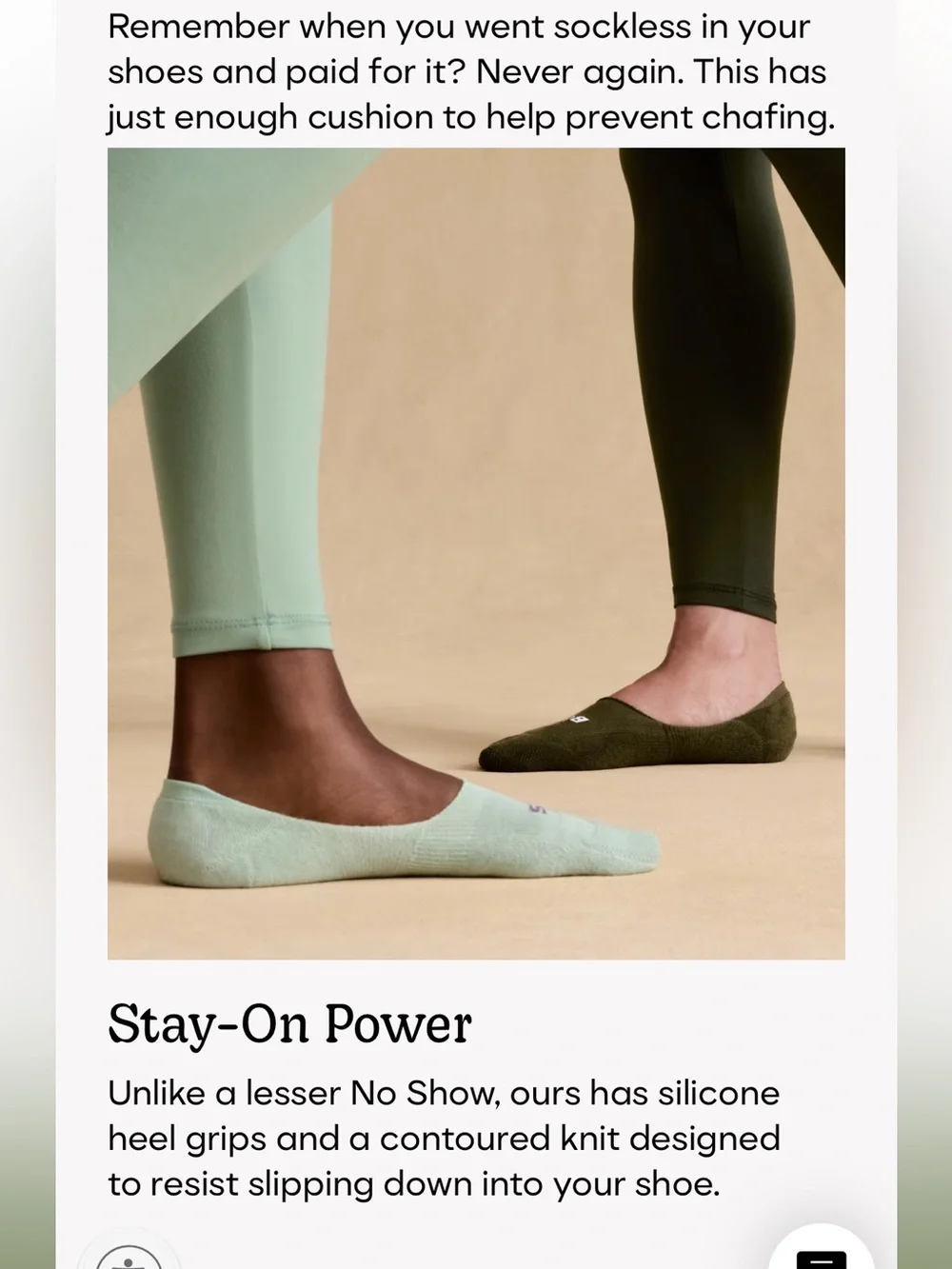 Bombas Mid-Cut Cushioned No-Show Socks in ‘Chai’ - Picture 6 of 8